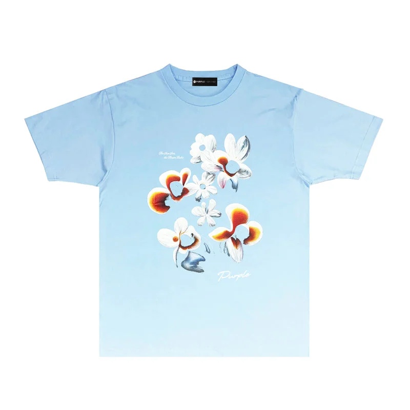 Purple 2023 new fashion T-shirt short sleeves