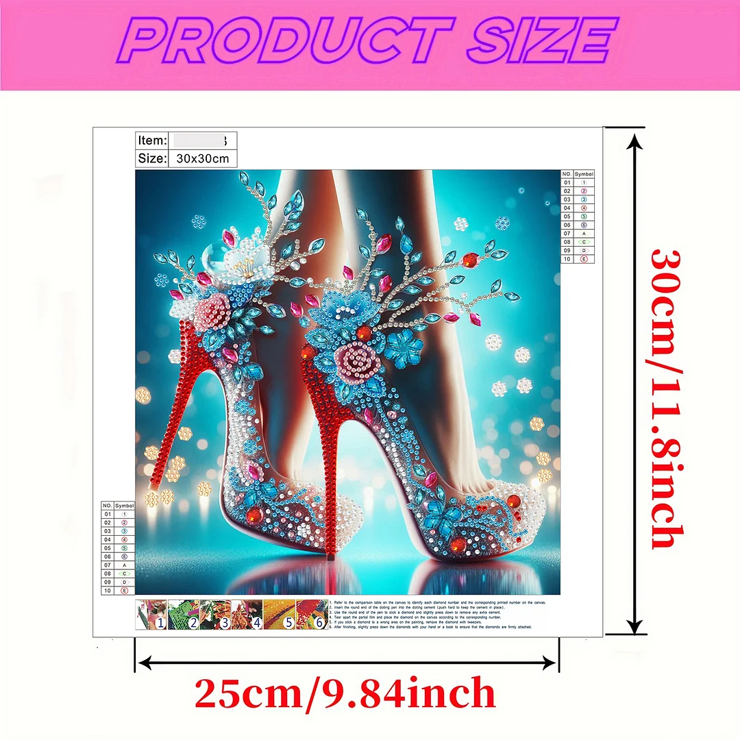 Dream High Heel - Diamond Painting - Partial Special Shaped Drill(Canvas|30*30cm)