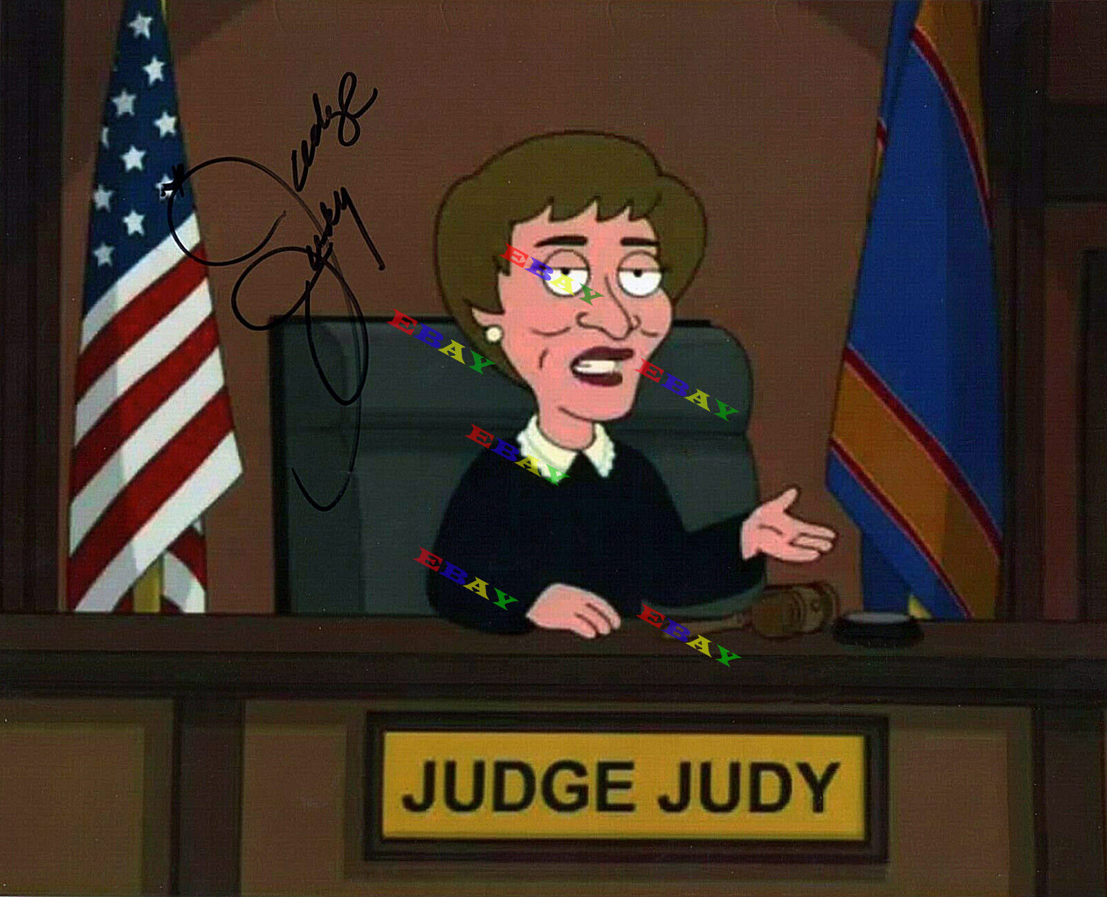 JUDGE JUDY SHEINDLIN FAMILY GUY Autographed Signed 8x10 Photo Poster painting Rep