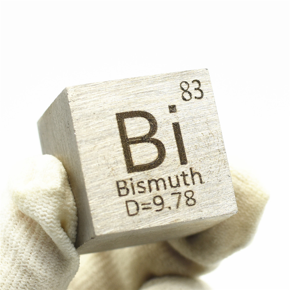 1 inch 25.4mm Tellurium Metal Cube Full Density 99.99% Engraved Periodic Table 