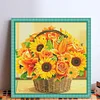 Sunflower - 9CT Full Beaded Cross Stitch Kit(40x40cm)