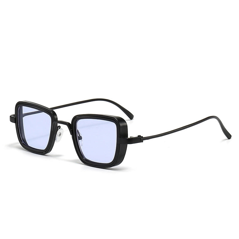 Classic Style Solid Color Ac Square Full Frame Men’s Sunglasses