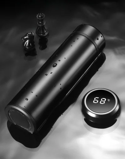 Intelligent Temperature Measuring Insulated Cup Car Cup