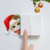 4Pcs Diamond Painting Acrylic Christmas Cat Wall Switch Sticker for Wall Decoration