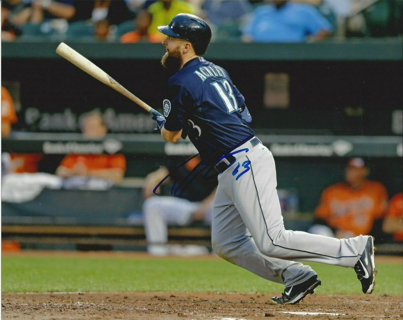 Dustin Ackley autographed 8x10 Seattle Mariners#S898