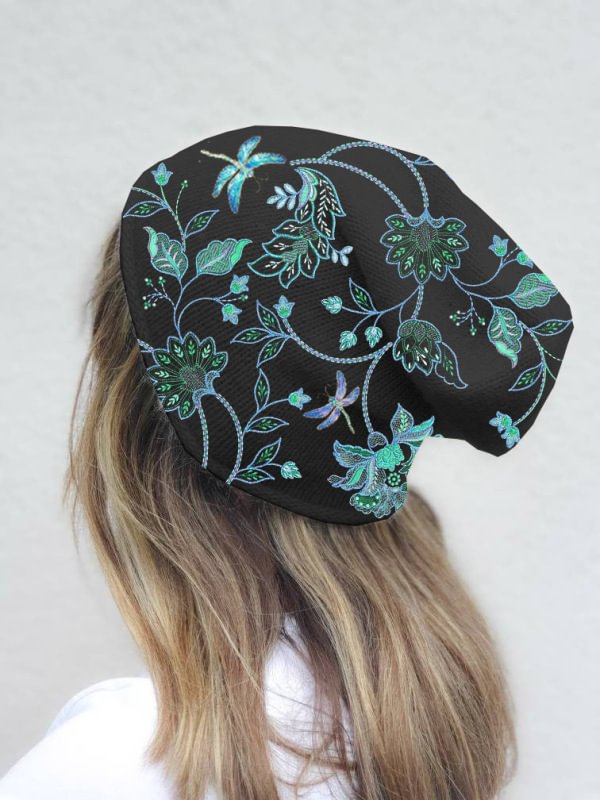 Vintage Casual Floral Print Fashion Warm Hat