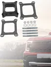 Black Carb Spacers with Gasket Screws Kit for Holley for Chevy 4BBL SBC BBC Carb