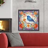 >SALE<5D DIY Full Round Drill Diamond Painting Bluebird Kit Home Decoration 30x30cm