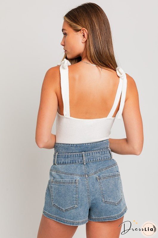 TAYLOR STRAP TIE BODY SUIT