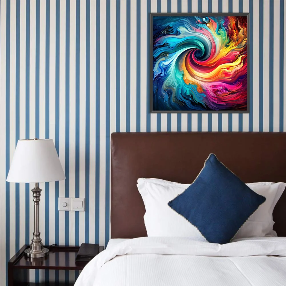 Partial AB Diamond Painting - Full Square Drill - Swirl(Canvas|50*50cm)