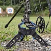 2 Sizes Archery Compound Bow Stand Lightweight Portable Rubber ABS Foldable Hunting Bow Holder Rack for Bowhunting Accessories