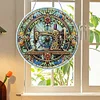 (US Local)(Upgrade Size)DIY Double Sided Effect Diamond Painting Hanging Pendant Kit (Sewing Machine)