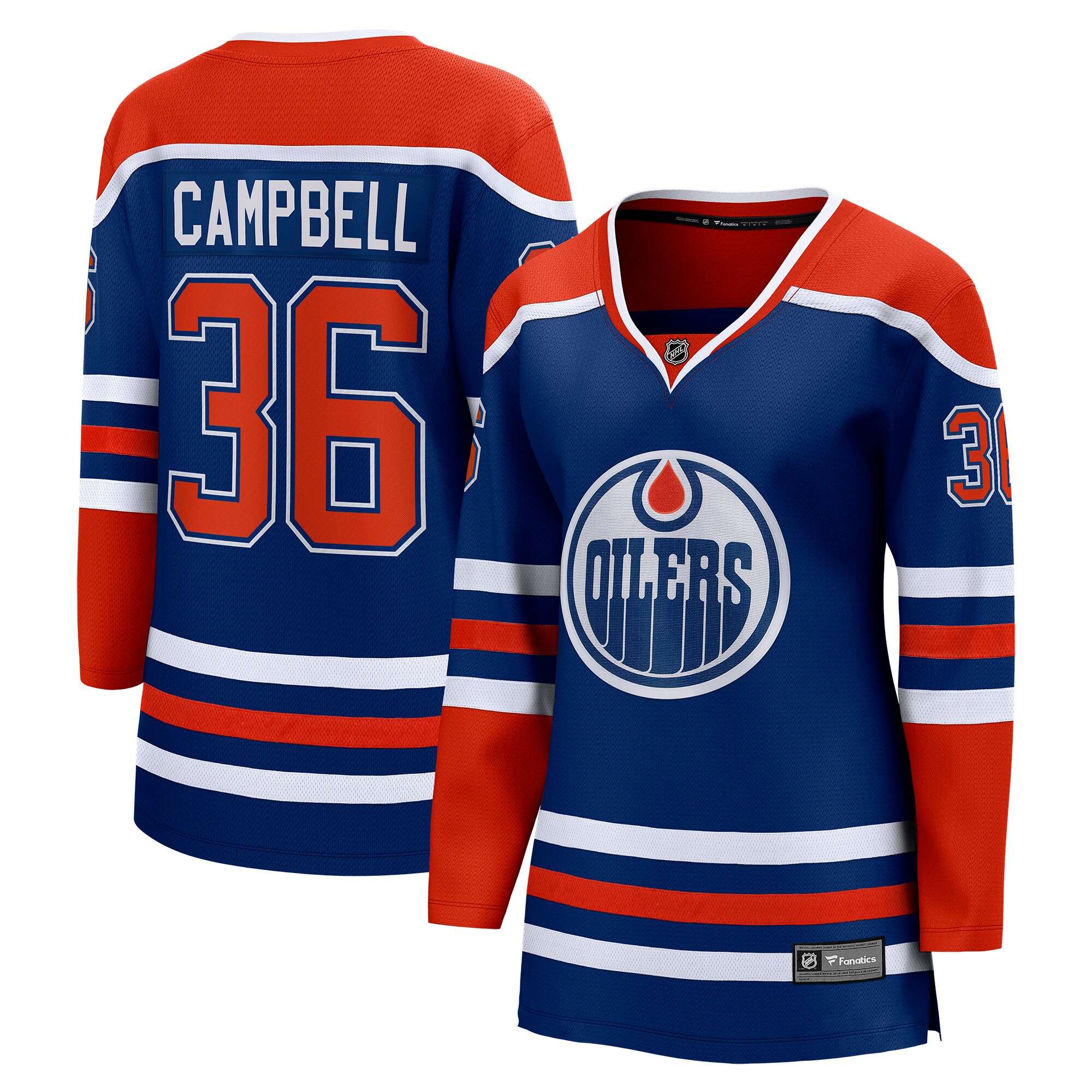 Jack Campbell Edmonton Oilers Fanatics Women&rsquo;s Home Breakaway   Jersey &ndash; Royal mysite
