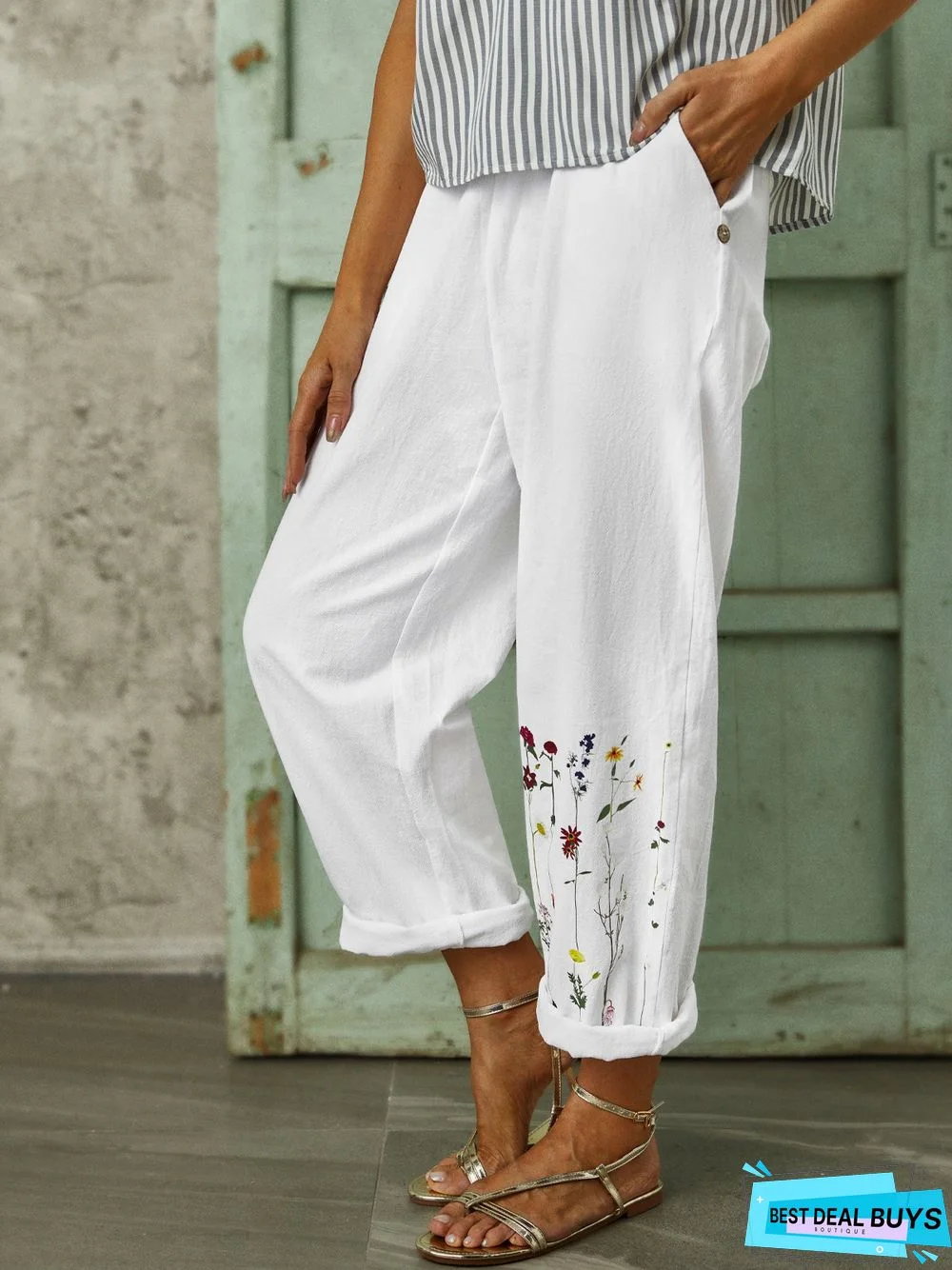 Floral Casual Pants