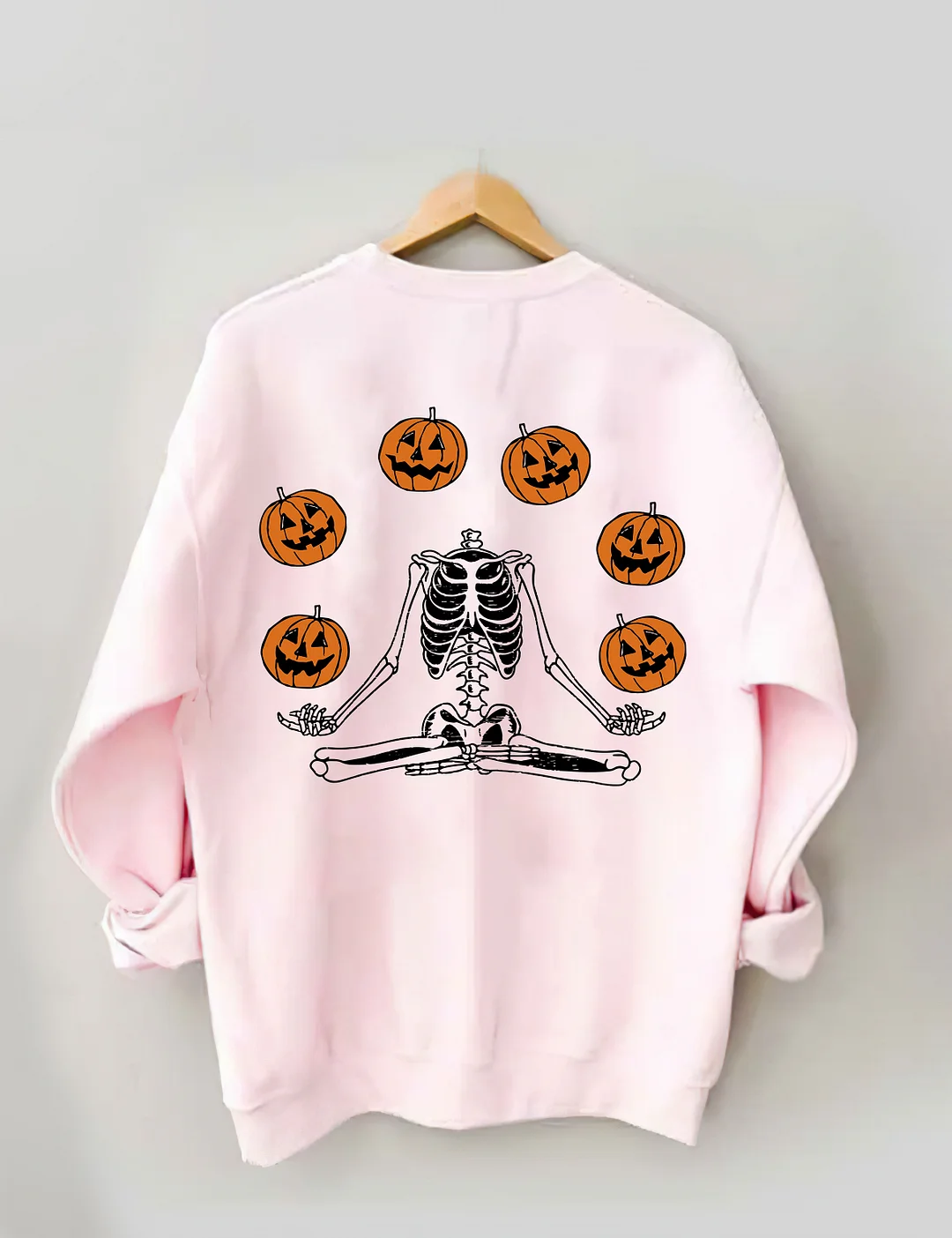 Pumpkin Skeleton Halloween Sweatshirt