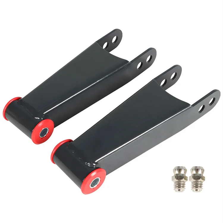 Silscvtt 3 Rear Drop Shackles Leaf Spring Shackle Lowering Kit Replacement for 2001-2010 Chevy Silverado GMC Sierra 2500HD 3500HD