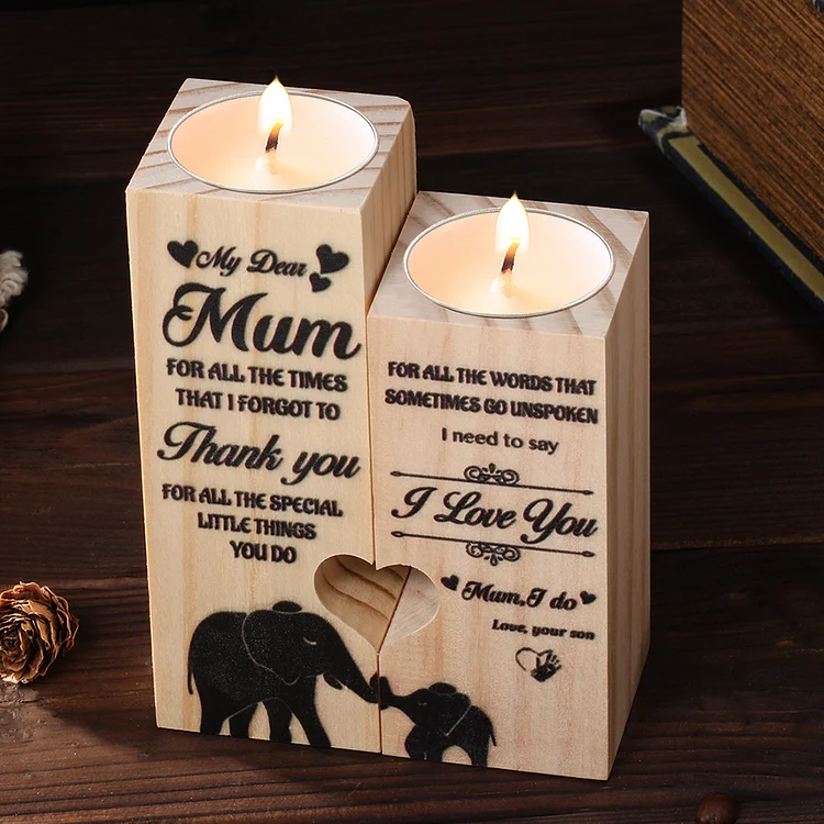 My Dear Mum I Need To Say I Love You Engraved Candle Holder
