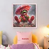 Frog Umbrella-11CT Stamped Cross Stitch 40*40cm/15.75*15.75in tapestrymarket