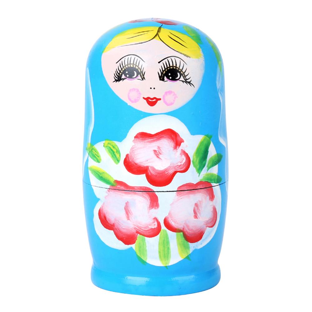 

5pcs Pink Matryoshka Nesting Dolls, Green, 501 Original