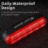 WEST BIKING Smart brake sensor taillight Mountain road bike night riding laser light Cycling safety warning light