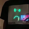 Luminous Drawing Board T-Shirt Trendy Brand Loose Men And Women Neutral Style DIY fun Fluorescent Printed Pure Cotton Short Sleeve