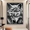 Wolf Forest Silhouette-11CT Stamped Cross Stitch 50*65cm (Big Size)