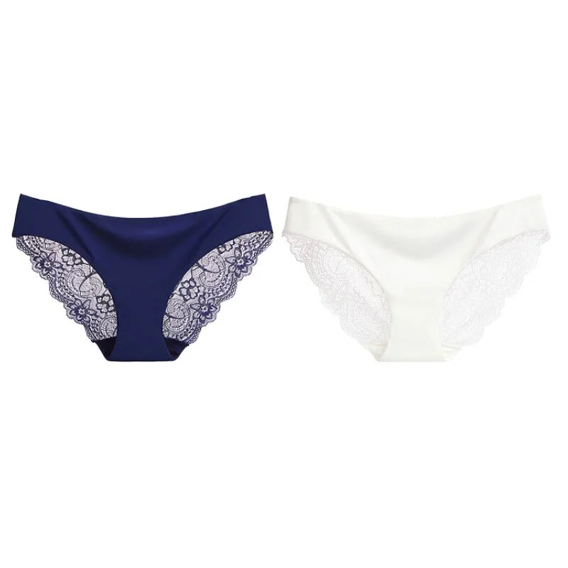 Plus Size Women Panties Hot Sexy Lace Underpanties Female Underwear S-2XL Large Size Briefs Women's Seamless Lingerie 1/2 Pcs