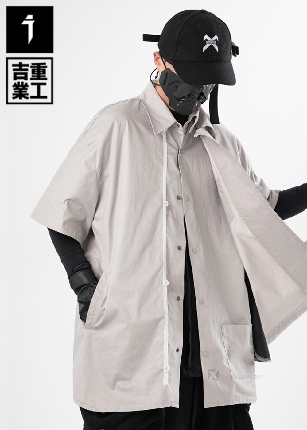 Fake 2piece Shirt JIYE HEAVY INDUSTRY techwear-x