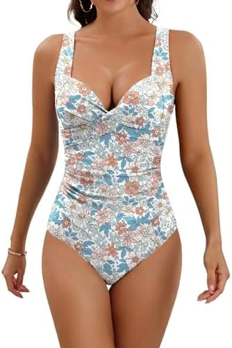 Tummy Control Push Up One Piece Swimsuit 
