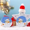 DIY Double Sided Special Shape Diamond Painting Compact Mirror Kit(Snowman )