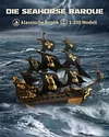 Seahorse Sailboat 3D Wooden Puzzle Model, Retro Pirate Ship Handmade DIY Creative Desktop Ornament