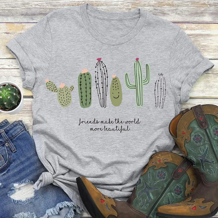 Desert cactus  T-shirt Tee -02531-Annaletters