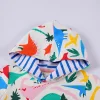 Baby Kid Girl Dress Dinosaur Cartoon Autumn Winter Coat