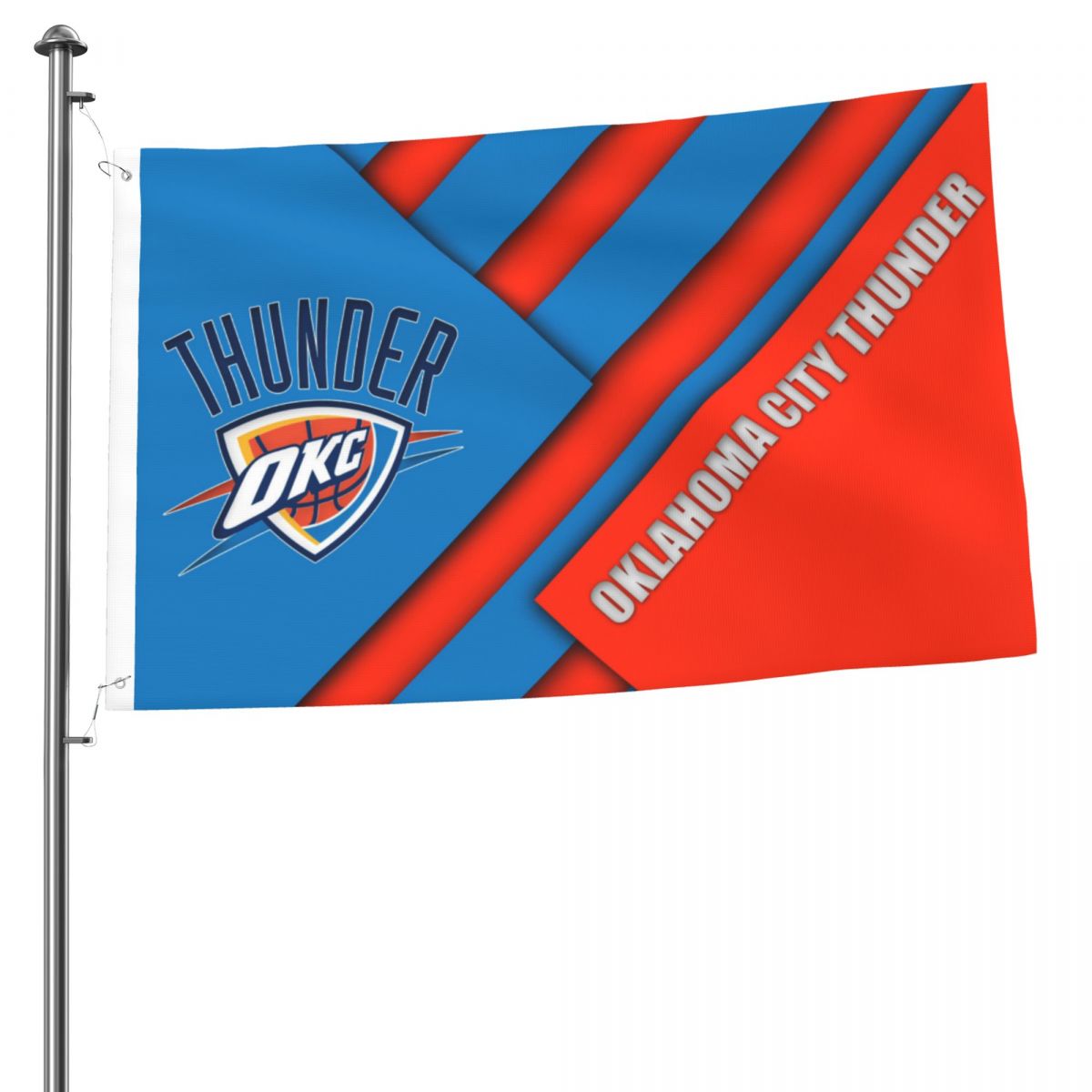 Oklahoma City Thunder Abstract Art 2x3 FT UV Resistant Flag