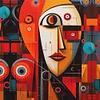 Abstract Figure Painting-11CT Stamped Cross Stitch 40*40cm/15.75*15.75in tapestrymarket