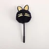 6PCS Creative Fluffy Cat Ears 0.5mm Gel Pen Y2K Trend Portable School Student Home Office Cute Stationery Gift