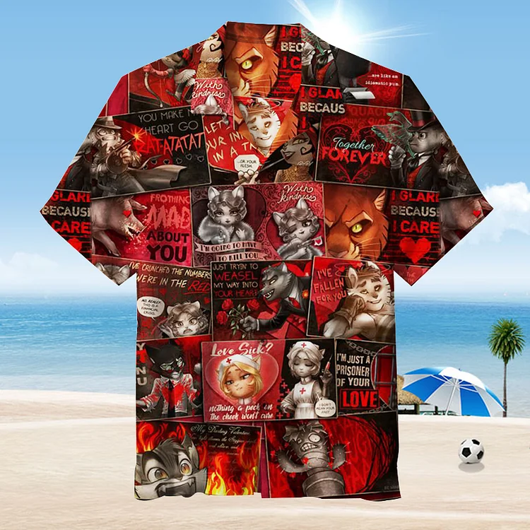 Lackadaisy Cats | Unisex Hawaiian Shirt