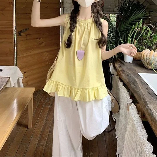 Sdrawing Sdrawing Winter New Fashion Casual Super Fire Age Reduction Ribs Simple Collar Pink Cotton Vest Woman