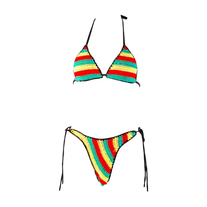 Women's Split Rainbow Beach Vacation Bikini