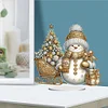 Diamond Painting Acrylic Winter Snowman Desktop Art Kits for Home Office