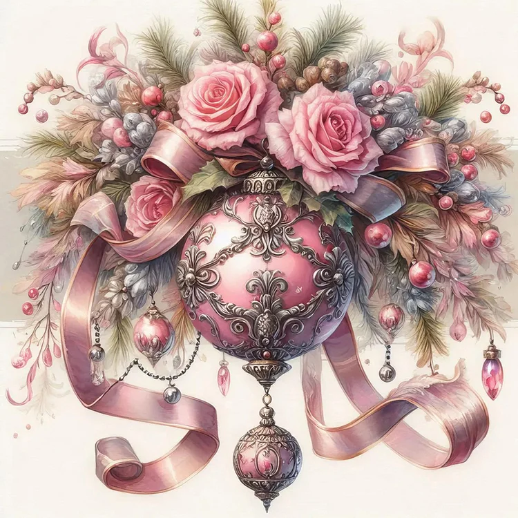 Xmas Ball - Full Round - Diamond Painting(40*40cm)