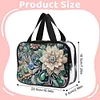 DIY Flowers Diamond Art Rhinestone Makeup Bag Transparent PVC Storage Pack Gift