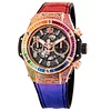Hublot Big Bang Chronograph 18K King Gold & Colored Gemstones Man's Watch