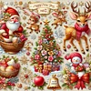 (40*40cm)Christmas Atmosphere - Full Round Drill Diamond Painting