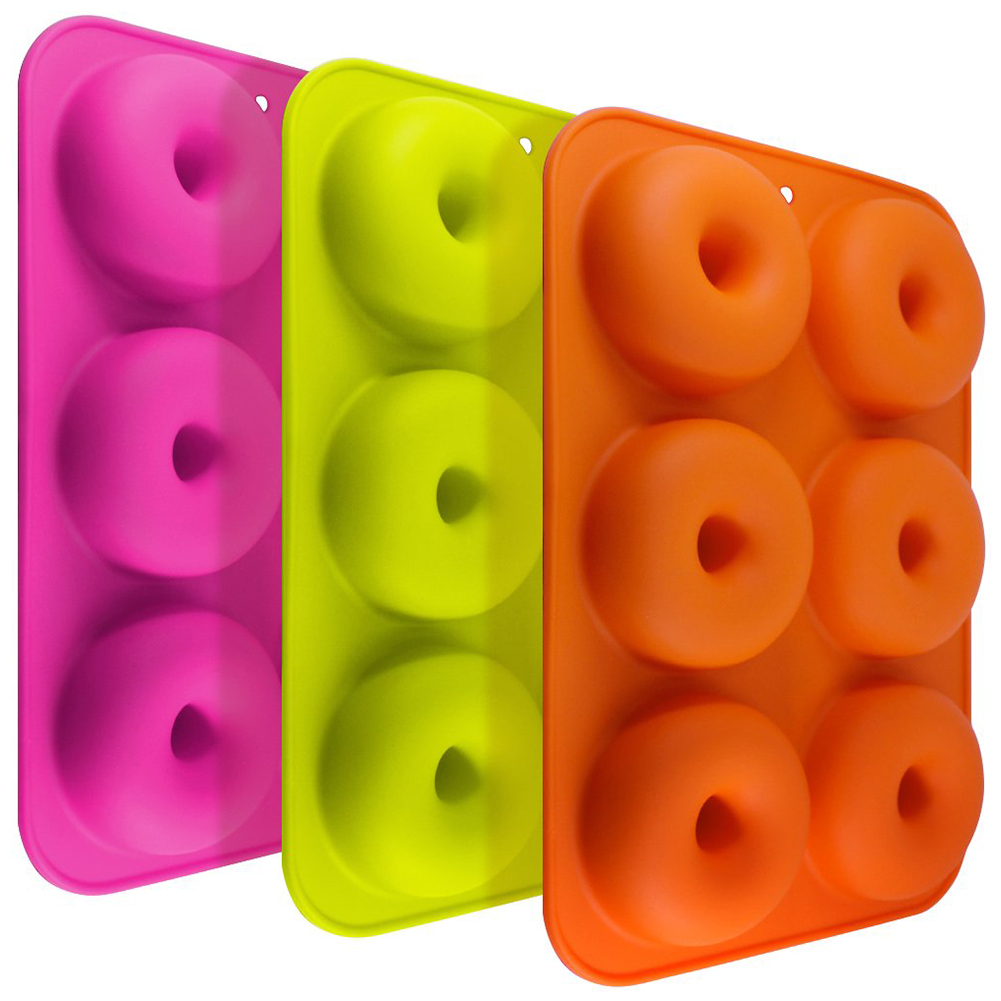 

3Pcs Silicone Doughnut Mold Cake Biscuits Fondant Mould Diy Baking Tools, 501 Original
