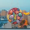Diamond Painting Acrylic Single-Side Flower Leaf Eggs Hanging Pendant Home Decor