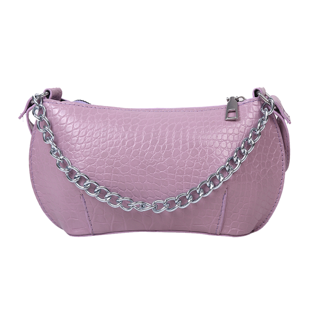 

Alligator PU Leather Women Crossbody Bags Chain Shoulder Handbags -Purple, 501 Original