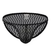 Men's Low-Rise Ultra-Thin Transparent Lace Sexy Briefs