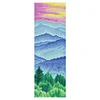 Mountains And Rivers Scenery-11CT Stamped Cross Stitch Bookmark 18*6cm(Double Sided)