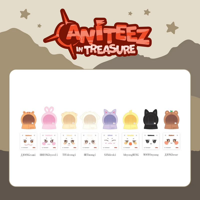 ATEEZ ANITEEZ IN TREASURE FLAT-FUR PLUSH